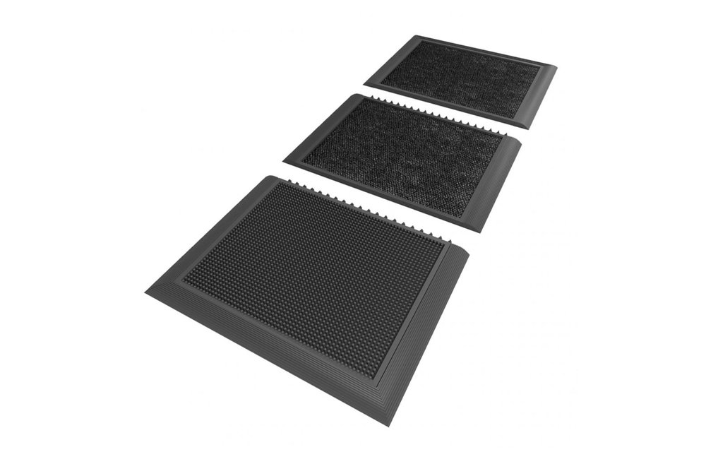 3-teilige Desinfektionsmatten-Schleuse, L 152,5 x B 91,4 cm