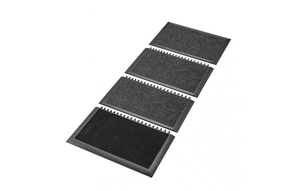 Tapis de désinfection en 4 parties, L 200 x B 91,4 cm
