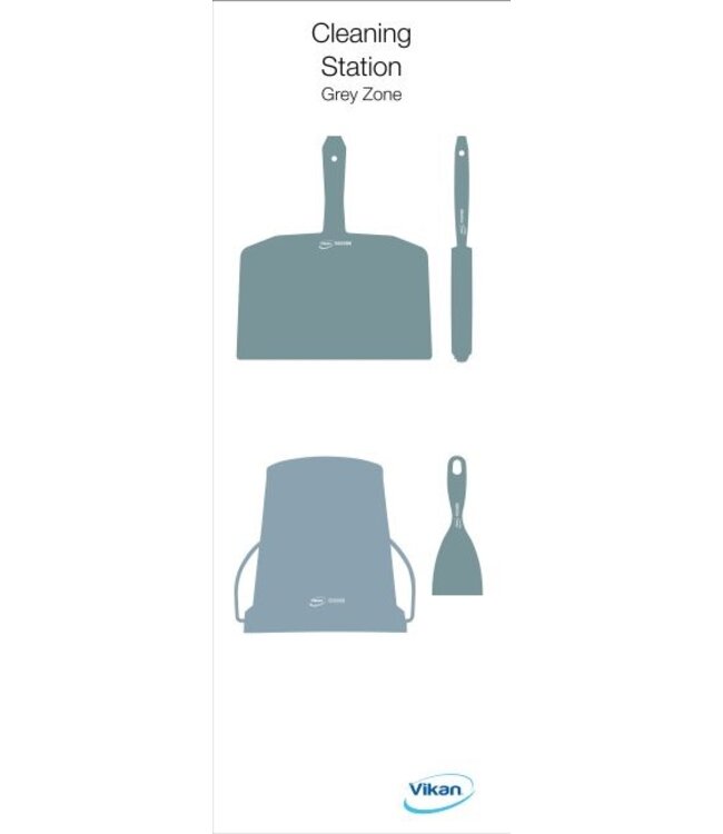 Vikan 5S Shadow board, version mural, H 1200 x L 400 mm