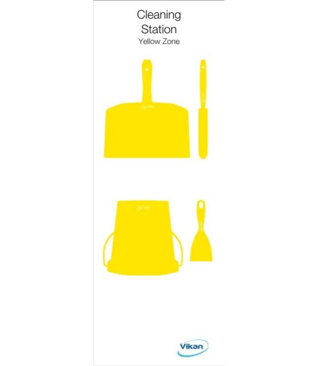 Vikan 5S Shadow board, versione da parete, A 1200 x L 400 mm