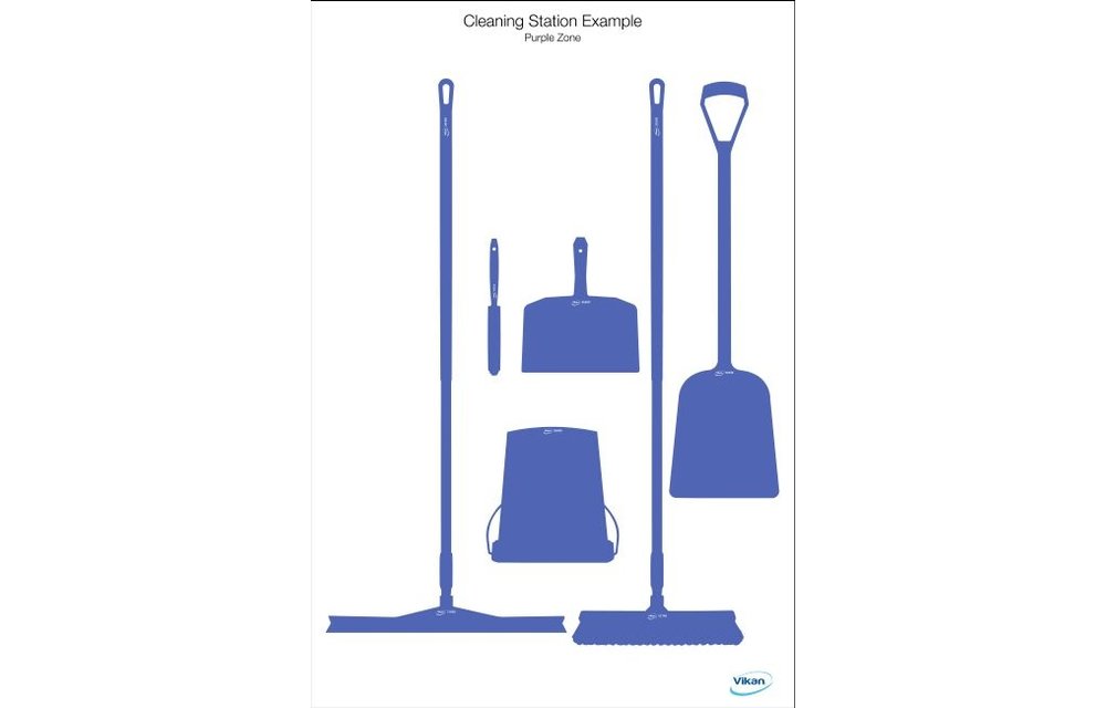 5S Shadow board, version mural, H 1700 x B 1150 mm