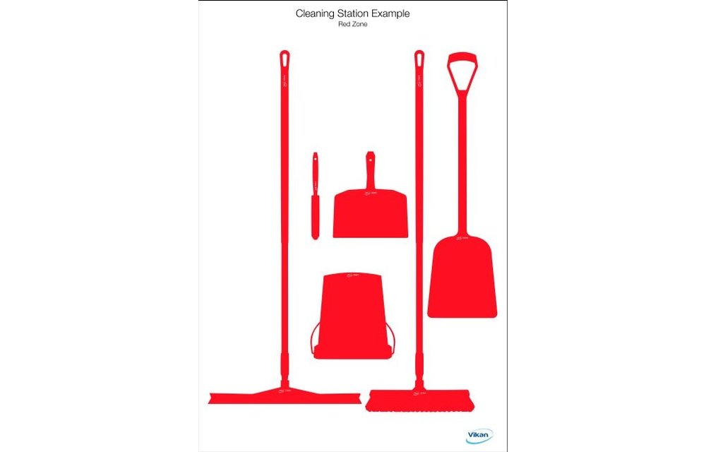 5S Shadow board, version mural, H 1700 x B 1150 mm