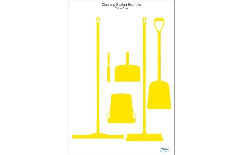 5S Shadow board, version mural, H 1700 x B 1150 mm