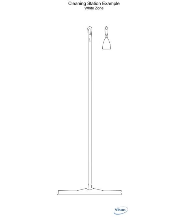 5S Shadow board, versione da parete, H 2000 x B 750 mm