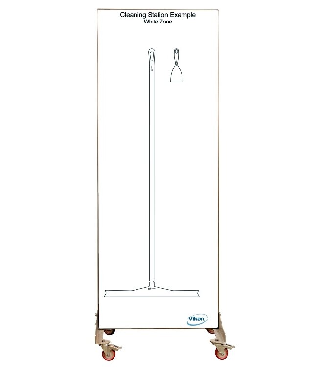 Vikan 5S Shadow board unilaterale, versione mobile, H A 1990 x L 730 mm