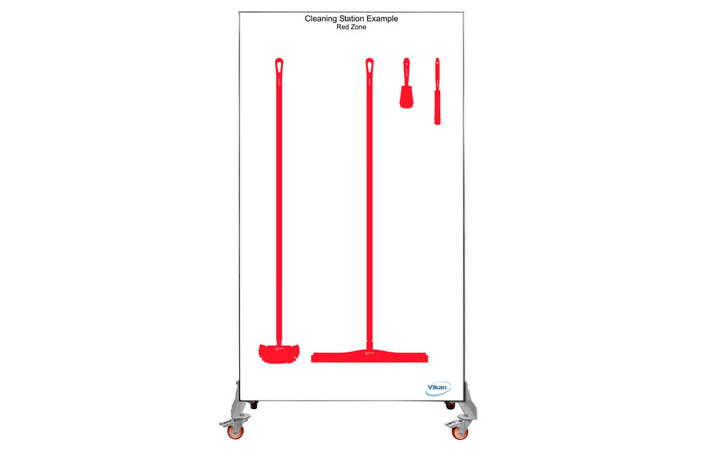 5S Shadow board version mobile , H 2000 x B 1150 mm