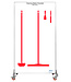 5S Shadow board unilaterale, versione mobile, H 2000 x B 1150 mm