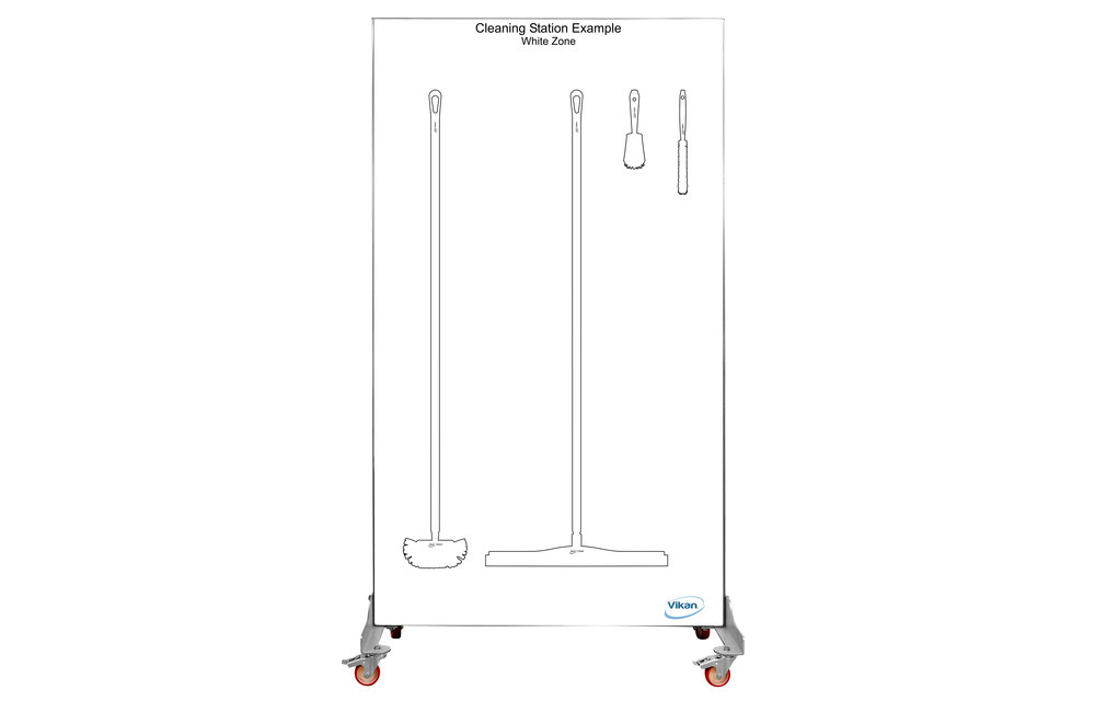 5S Shadow board version mobile , H 2000 x B 1150 mm