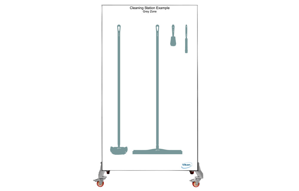 5S Shadow board version mobile , H 2000 x B 1150 mm