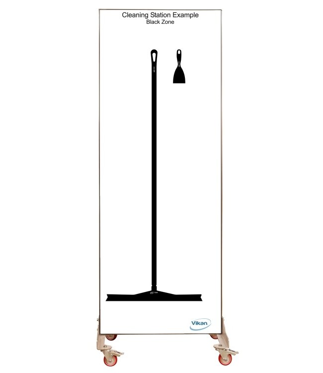 Vikan 5S Shadow board, double face, version mobile , H 1990 x L 730 mm