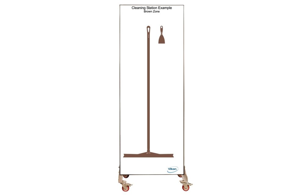 Shadow board, double face, version mobile , H 2000 x B 750 mm