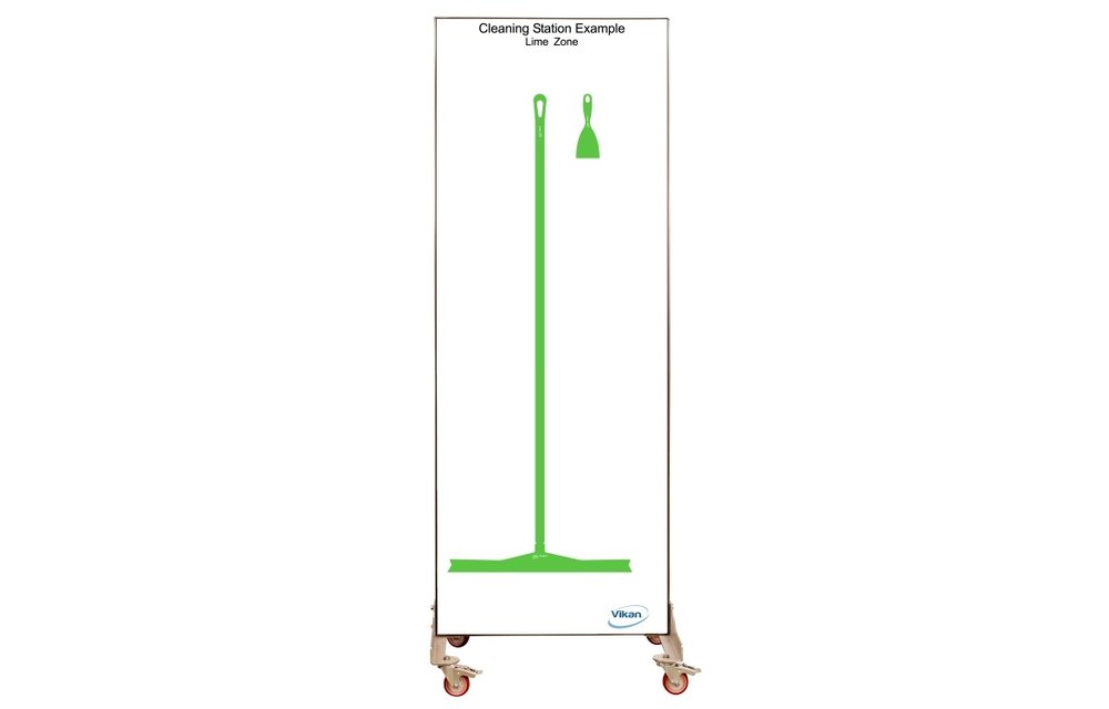 Shadow board, double face, version mobile , H 2000 x B 750 mm