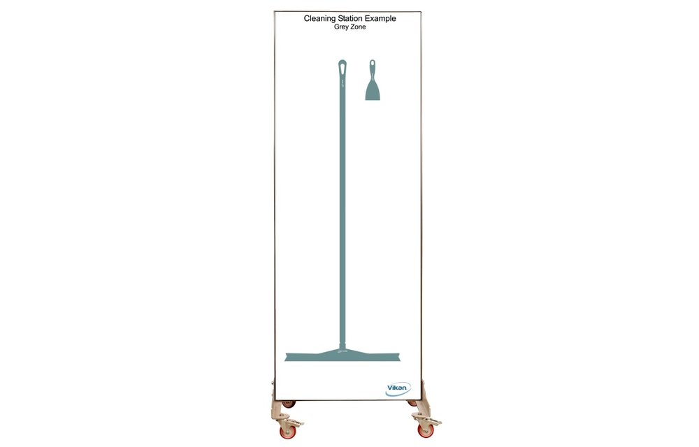 Shadow board, double face, version mobile , H 2000 x B 750 mm