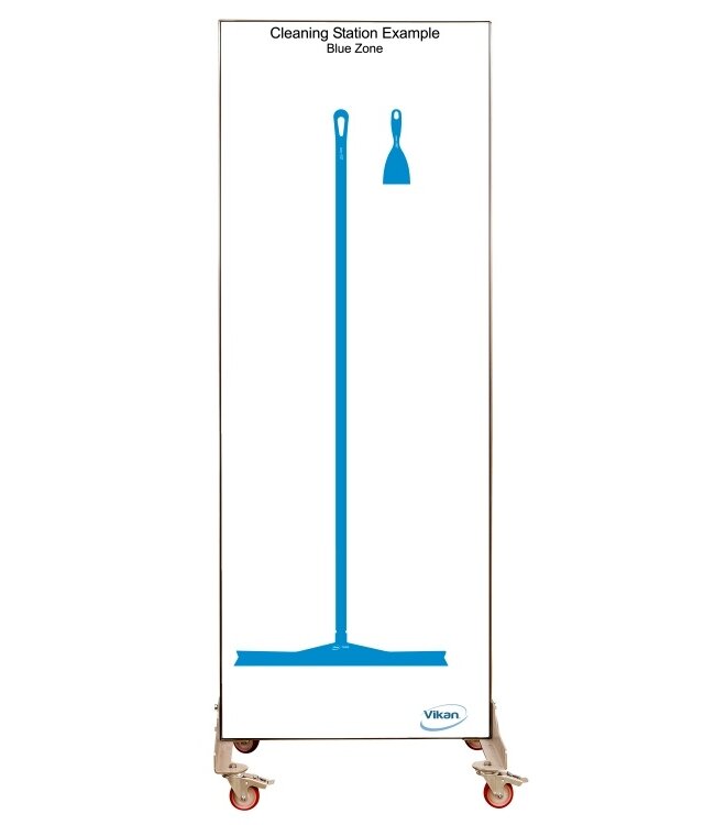5S Shadow board, doppia faccia, versione mobile, H 2000 x B 750 mm