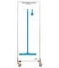 Vikan Hygiene Reinigungsgeräte Schattenwand zweiseitig, fahrbar, H 2000 x B 750 mm