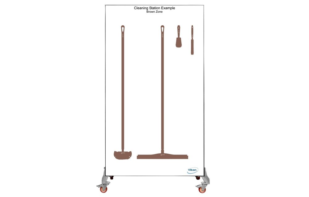 Shadow board, double face, version mobile , H 2000 x B 1150 mm