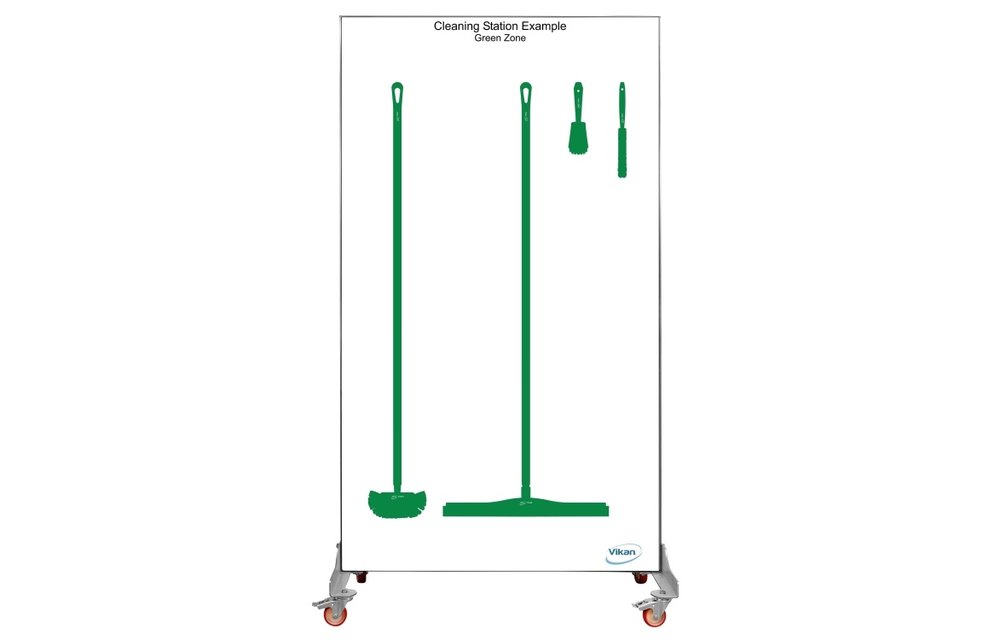 Shadow board, double face, version mobile , H 2000 x B 1150 mm