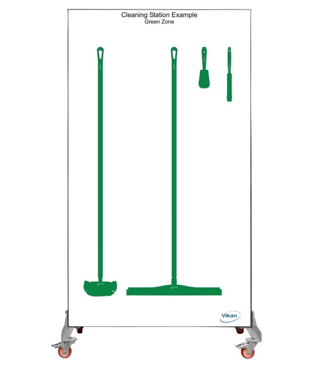 5S Shadow board, double face, version mobile , H 2000 x B 1150 mm