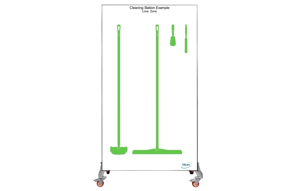 Shadow board, double face, version mobile , H 2000 x B 1150 mm
