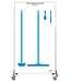 Vikan Hygiene Reinigungsgeräte Schattenwand zweiseitig, fahrbar, H 2000 x B 1150 mm