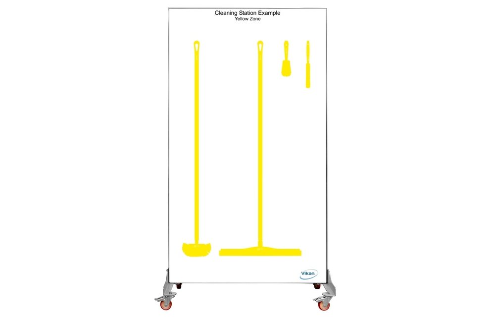 Shadow board, double face, version mobile , H 2000 x B 1150 mm