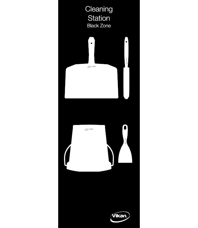 5S Shadow board, versione da parete, H 1200 x B 400 mm