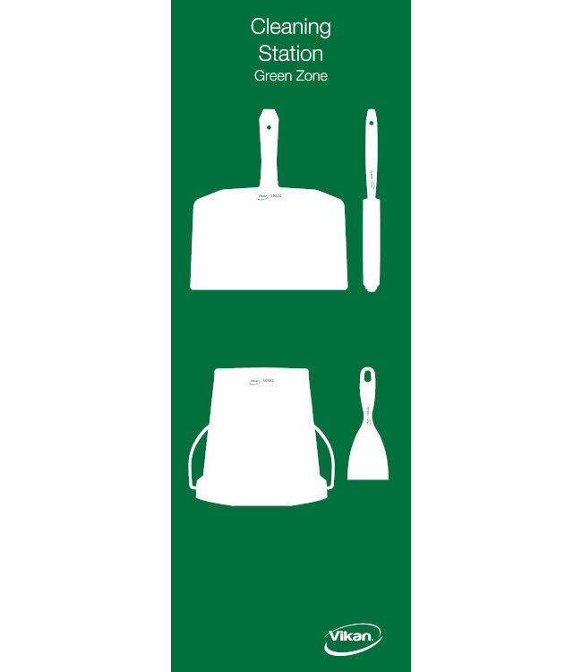 5S Shadow board, version mural, H 1200 x B 400 mm