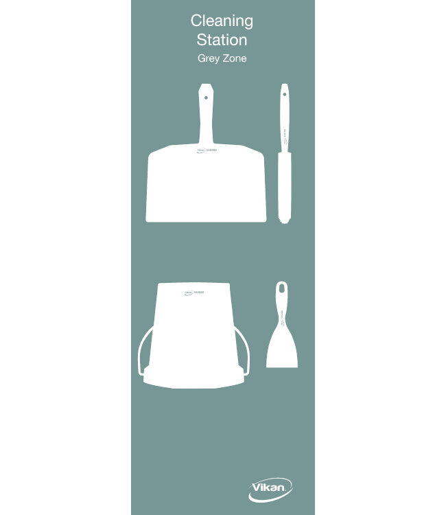 5S Shadow board, versione da parete, H 1200 x B 400 mm