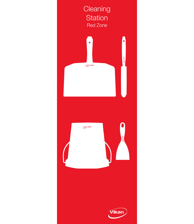 5S Shadow board, version mural, H 1200 x B 400 mm