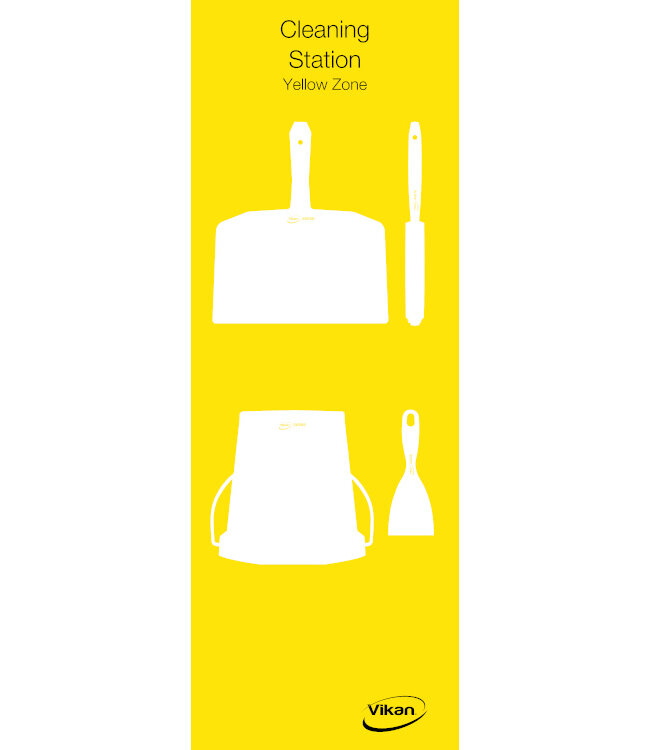 5S Shadow board, version mural, H 1200 x B 400 mm