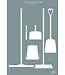 5S Schattenwand, Wandmontage, H 1700 x B 1150 mm