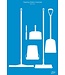 Vikan Hygiene Reinigungsgeräte Schattenwand, Wandmontage, H 1700 x B 1150 mm
