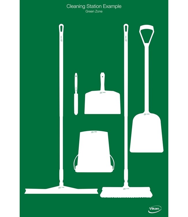 5S Shadow board, versione da parete, H 1700 x B 1150 mm