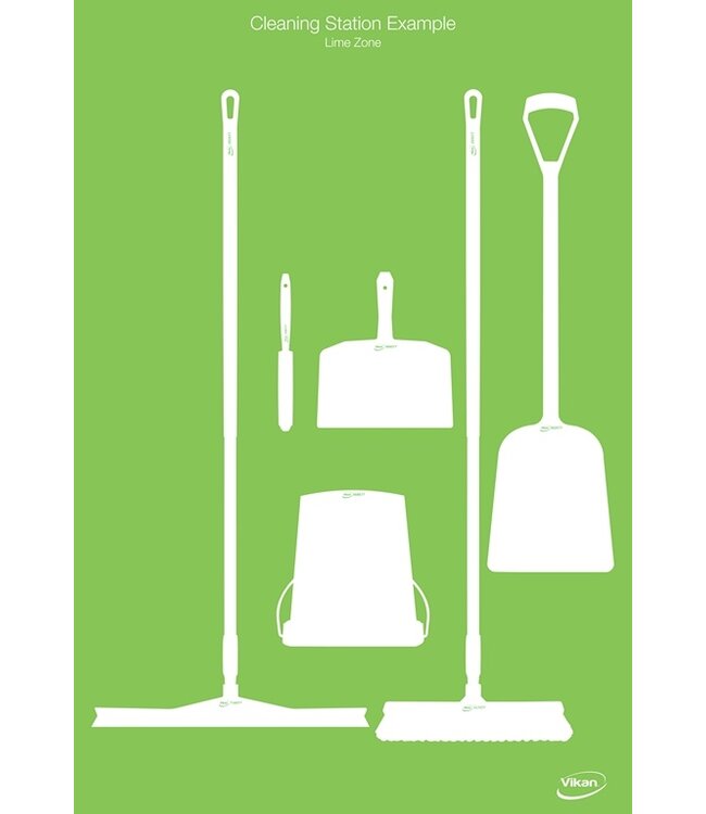 5S Shadow board, versione da parete, H 1700 x B 1150 mm