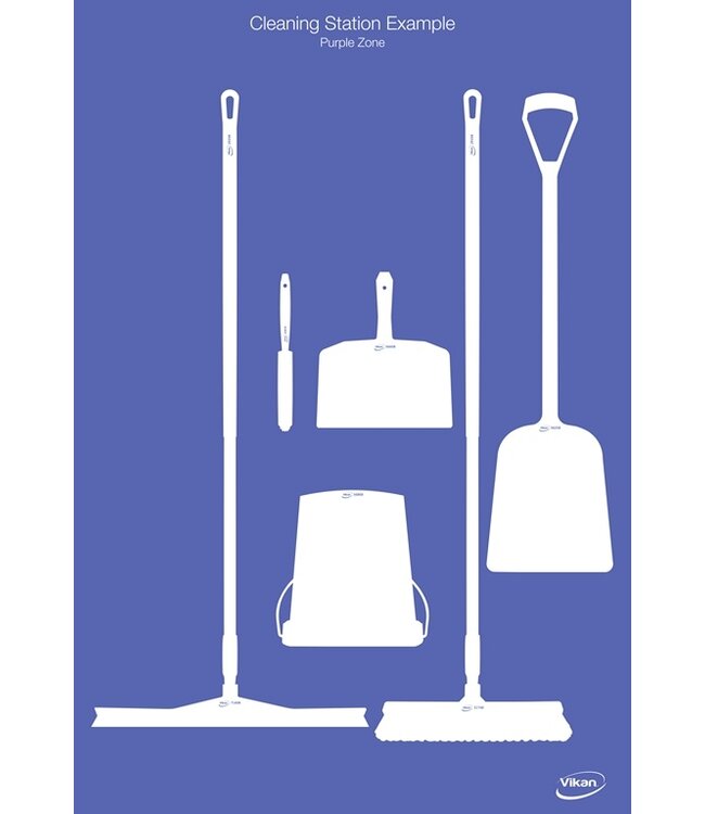 5S Shadow board, versione da parete, H 1700 x B 1150 mm