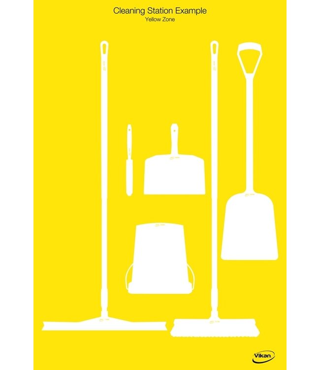 5S Shadow board, versione da parete, H 1700 x B 1150 mm