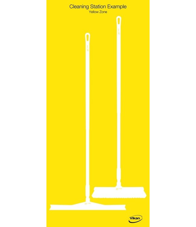 Vikan 5S Schattenwand, Wandmontage, H 1700 x B 730 mm