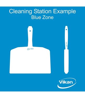 Vikan Hygiene Reinigungsgeräte Schattenwand, Wandmontage, H 600 x B 600 mm