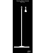 5S Shadow board, versione da parete, H 2000 x B 750 mm