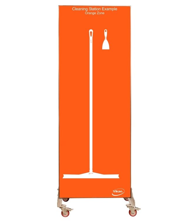 5S Shadow board unilaterale, versione mobile, H 1990 x B 730 mm