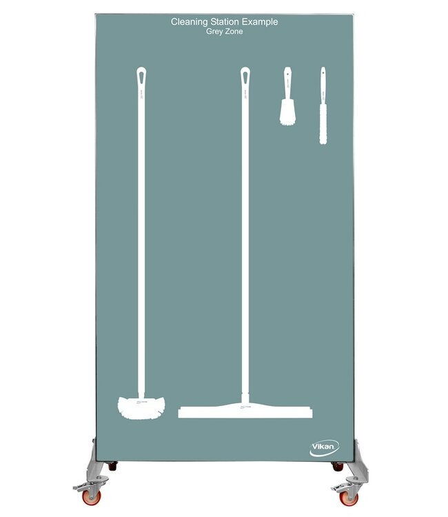 5S SShadow board unilaterale, versione mobile, H 2000 x B 1150 mm