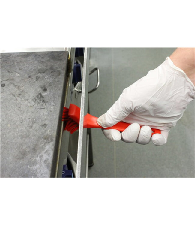 Vikan Brosse de Nettoyage de Détail avec rebord grattant, 150 mm, Dur