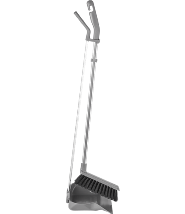 Vikan Paletta in plastica a manico lungo con scopa, 985 mm, Grigio