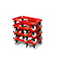 Mini-Moove Carrello portacasse standard - Rosso