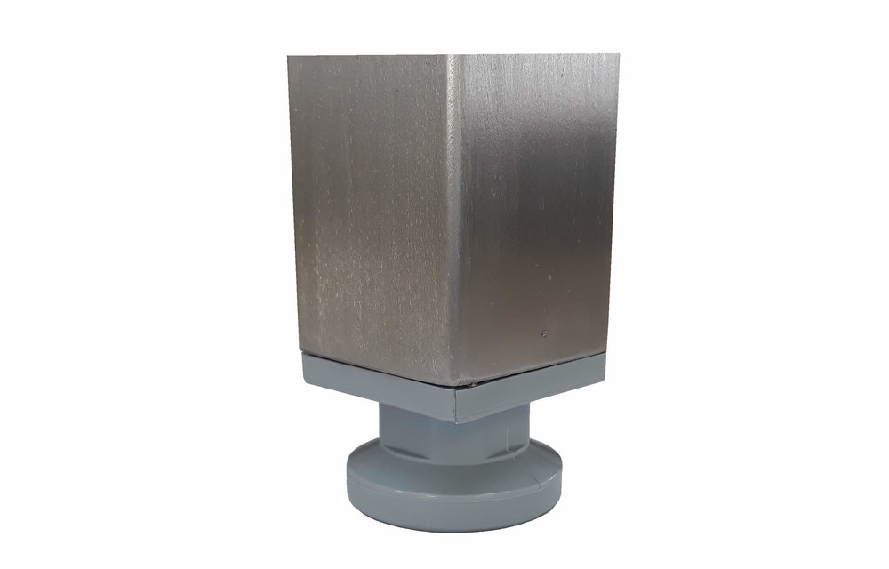 Pupitre avec plateau de rangement en acier inoxydable