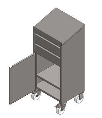 EDYSTAR Stehschrank mit 2 Schubalden