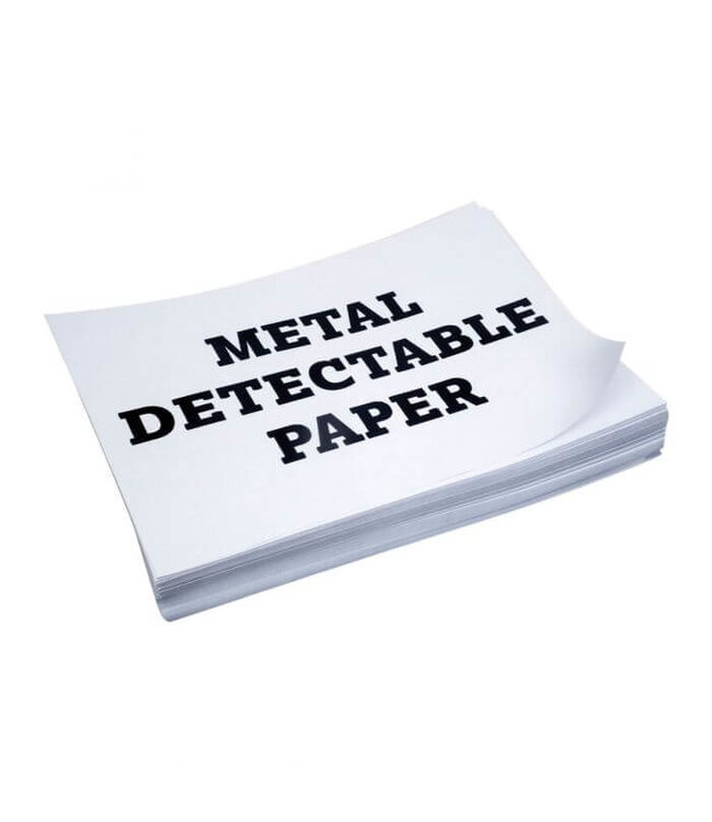 Metall- und Röntgendetektierbares Papier A4 weiss - Pack à 100 Stück
