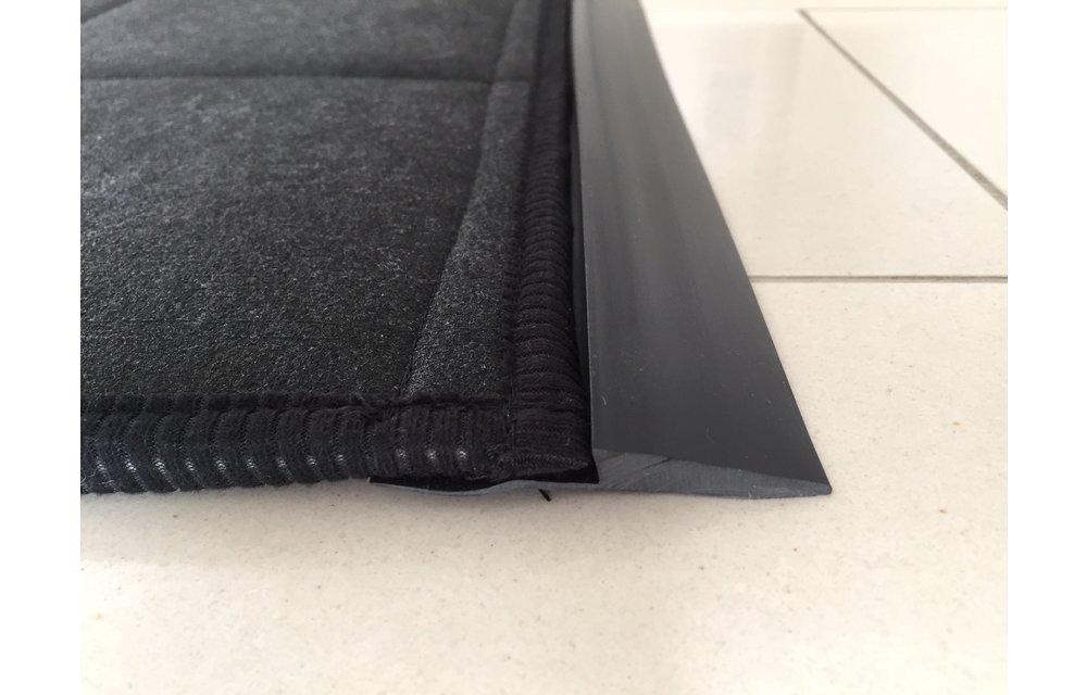 Desinfektionsmatte befahrbar mit zweiseitiger Auffahrrampe - Längsseite