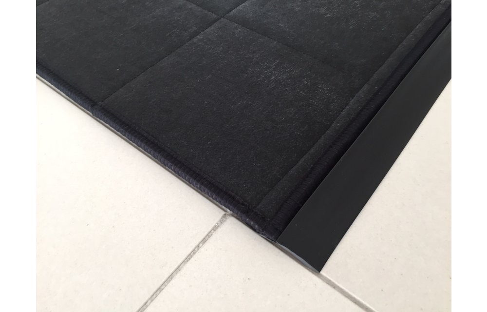 Desinfektionsmatte befahrbar mit zweiseitiger Auffahrrampe - Längsseite
