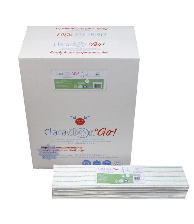 ClaraClean GO! grün Bodenvlies  - unbeladen -Pack à 500 Stück